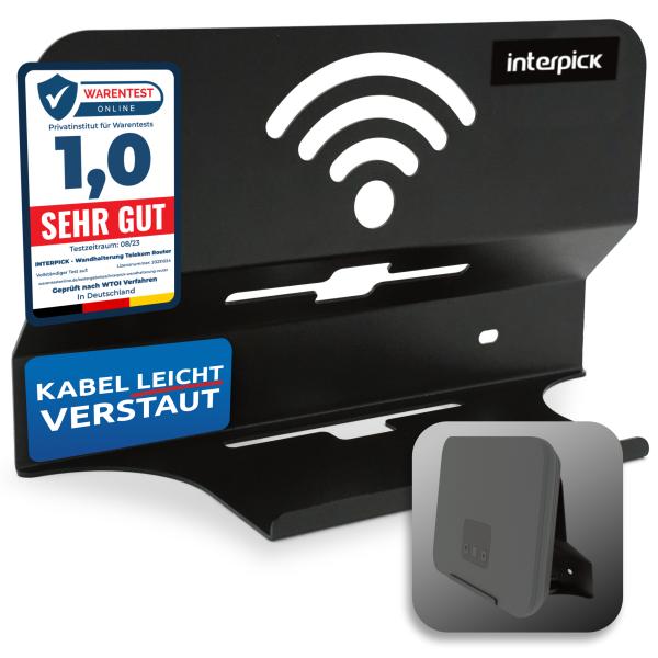 Telekom Speedport Smart 4 Wandhalterung mit Kabelmanagement passend Plus Glasfaser